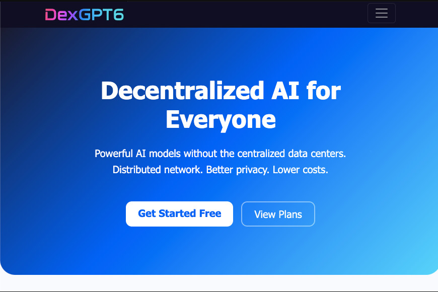 DexGPT6 - Decentralized AI Platform